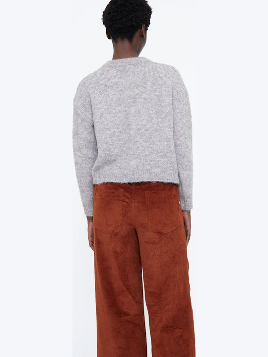 Cardigan Lung Tricotat pentru Femei Taupe