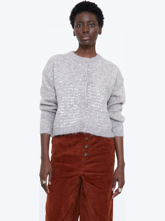 Cardigan Lung Tricotat pentru Femei Taupe