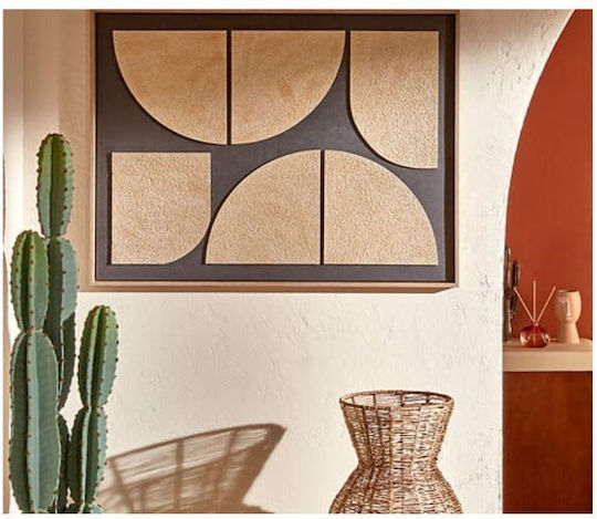 3D Relief Decorative Painting Geometric Design 60x80 Cm Aria Trade
