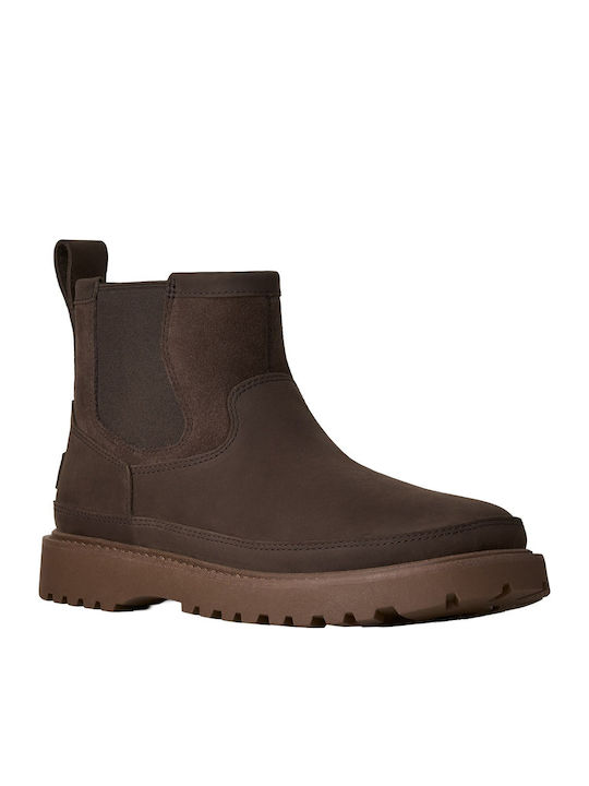 UGG Birch Chelsea Leder-Chelsea-Stiefeletten Braun