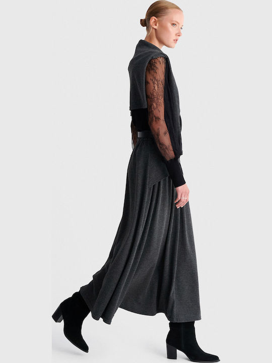 Fustă Maxi Gri