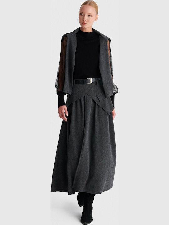 Fustă Maxi Gri