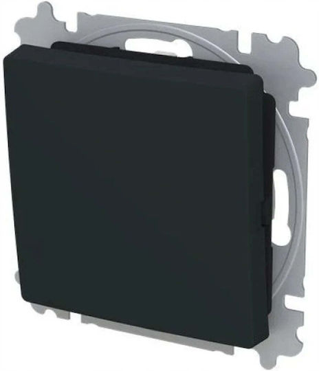 Abb Recessed Touch Wall Switch One-Way Aller Retour Black