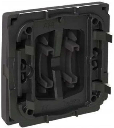 Abb Recessed Double Wall Switch for Rolling Shutters Black