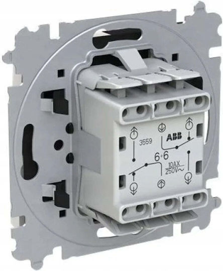 Abb Recessed Touch Wall Switch Two-Way Aller Retour White