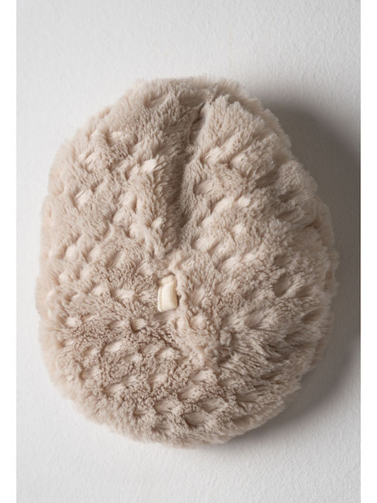 Kids’ Short Beige Fur Coat