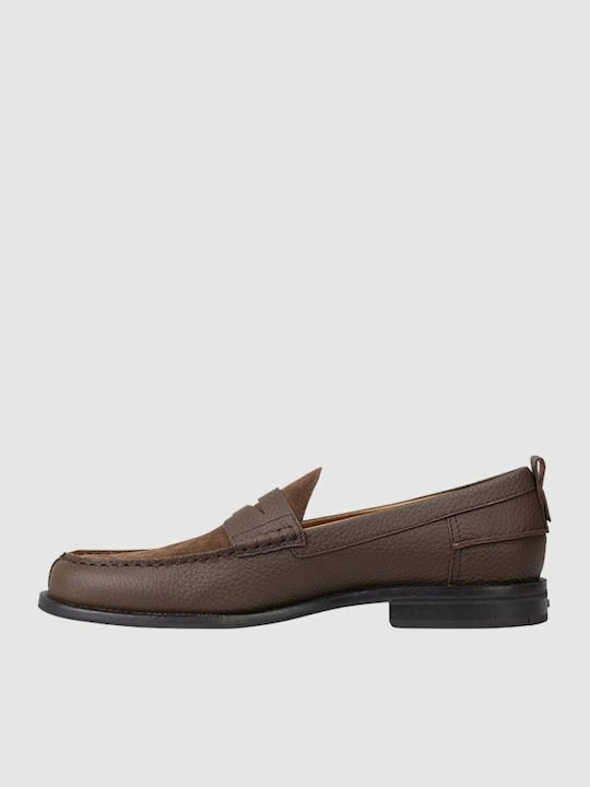 Loafers Bărbătești din Piele de Culoare Maro