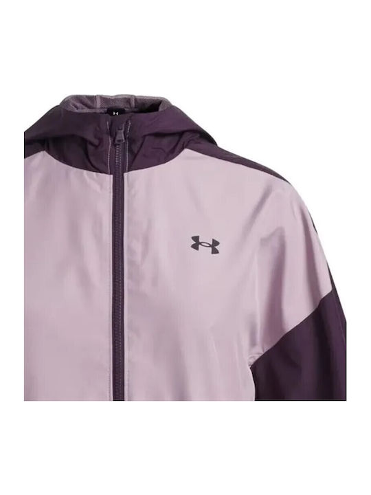 Athletic Kids Cardigan Purple