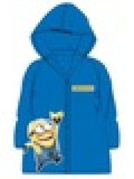 Minions Wasserdichte Kurze Lässige Kinderjacke in Königsblau