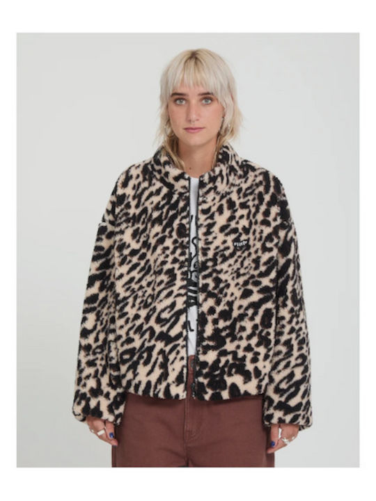 Long Women's Cardigan with Zipper