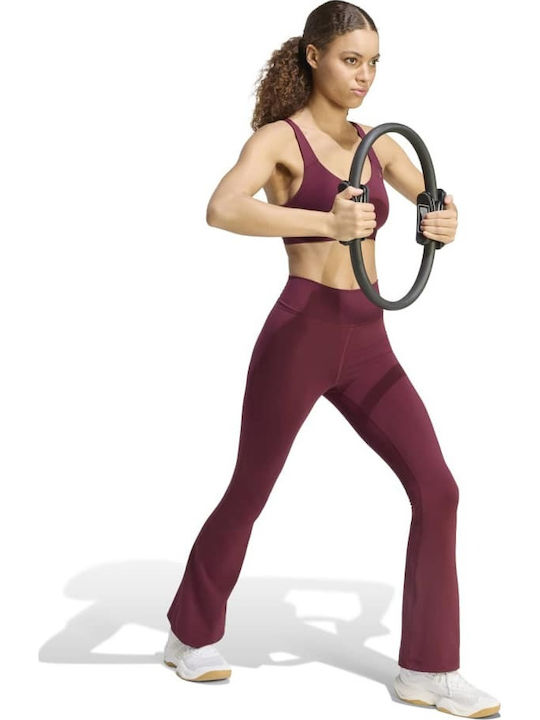 Essentials Damen Sport-BH Burgunderrot