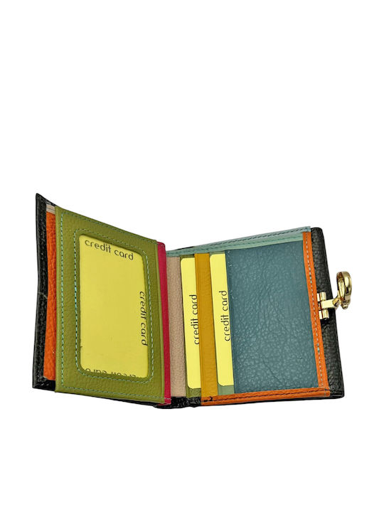 Small Leather Women's Travel Wallet with RFID Black