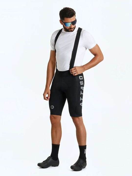 Attabo Men's Black Cycling Shorts