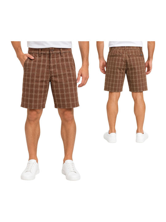Herren Chino-Shorts Regular Fit Braun