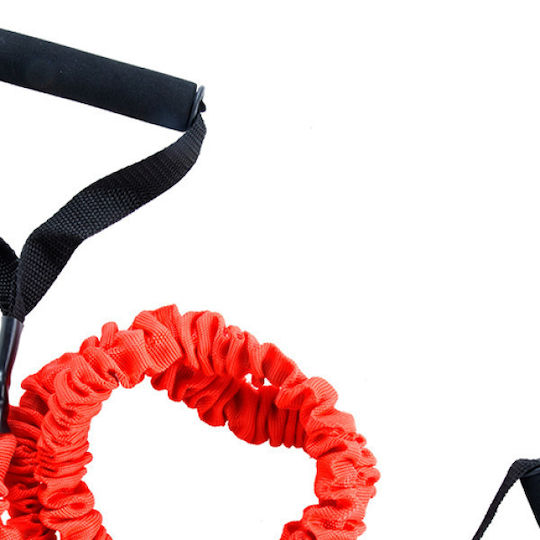 Athlopaidia Resistance Band Tubular Light with Handles Red