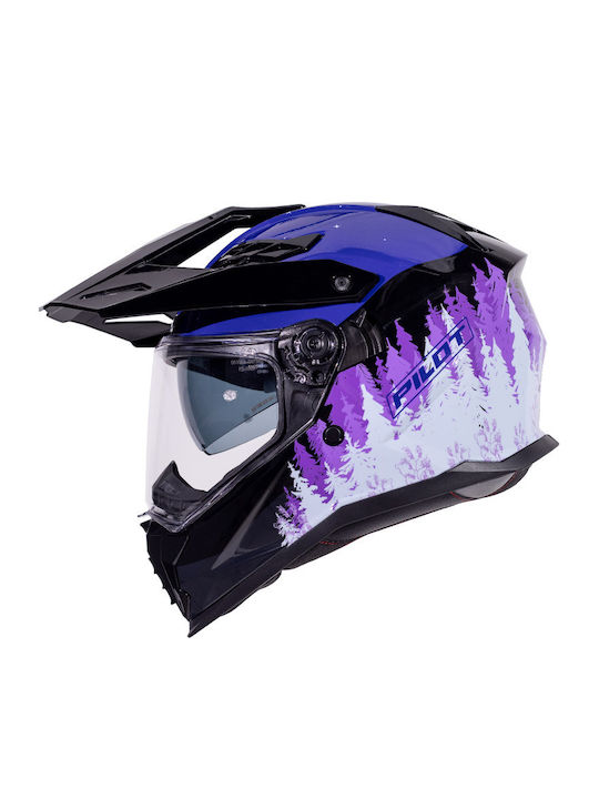 Pilot Atacama SV On-Off με Sun Visor ECE 22.06 Summit Blue/Purple Gloss Pilot Atacama SV On-Off με Sun Visor ECE 22.06 Summit Blue/Purple Gloss
