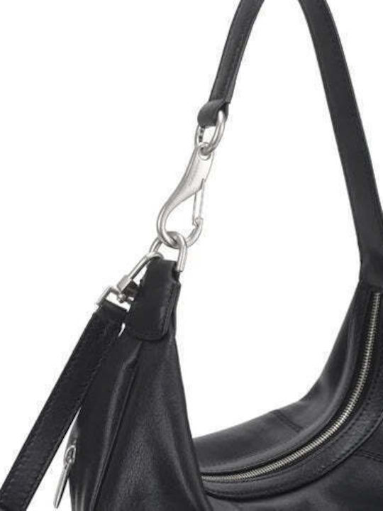 Leather Women's Shoulder / Crossbody / Handbag Black