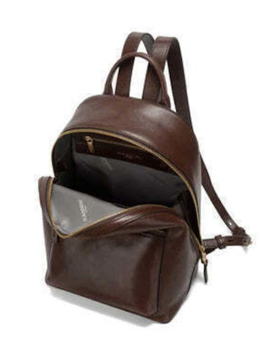 Braune Damen-Lederrucksack-/Handtasche