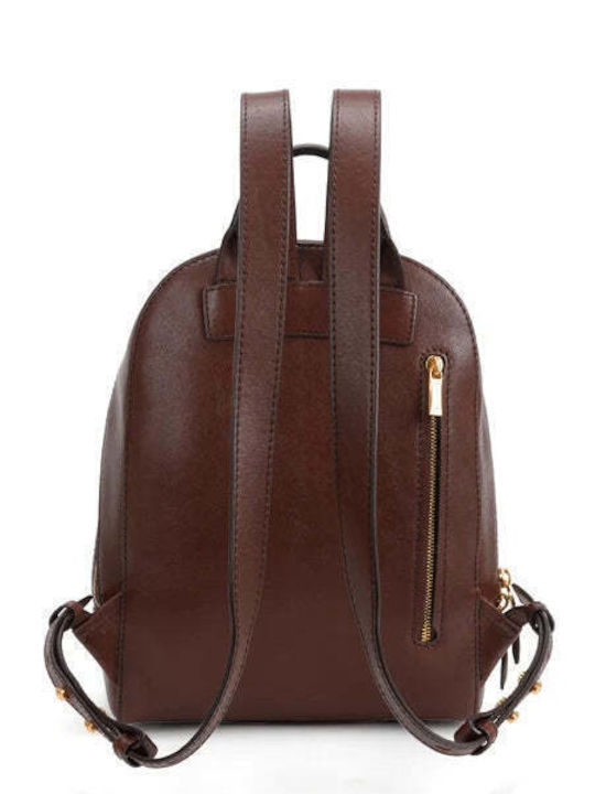 Braune Damen-Lederrucksack-/Handtasche