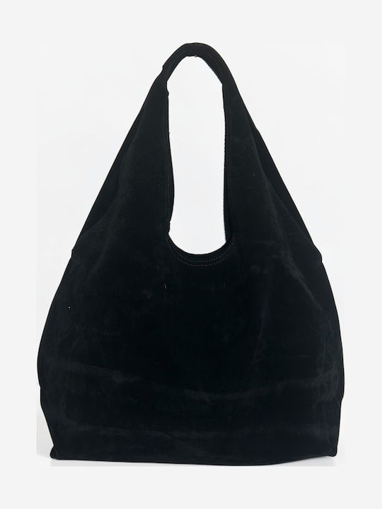 Women's Suede Shoulder Bag Black