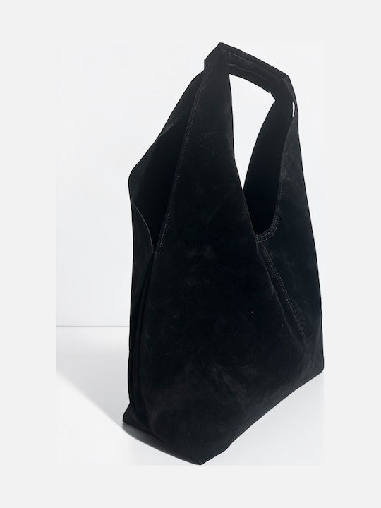 Women's Suede Shoulder Bag Black