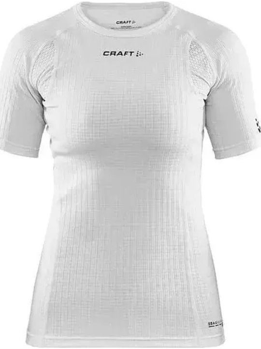 Craft Tricou Termic Bărbătesc cu Mânecă Scurtă Alb