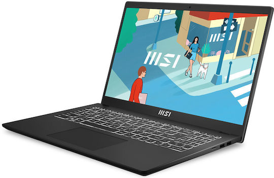 MSI Modern 15 B13M 15,6" FHD (i5-1334U/16 GB/512 GB SSD/Windows 11 Home) Classic Black (US-Tastatur)