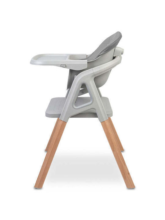 Caretero 3-in-1-Babyhochstuhl mit Höhenverstellung in Grau
