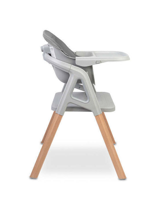 Caretero 3-in-1-Babyhochstuhl mit Höhenverstellung in Grau
