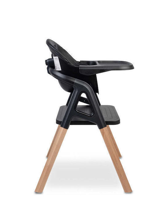 Caretero 3-in-1-Babyhochstuhl mit Höhenverstellung Schwarz