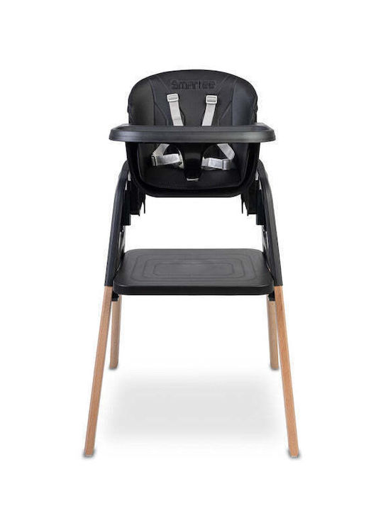 Caretero 3-in-1-Babyhochstuhl mit Höhenverstellung Schwarz
