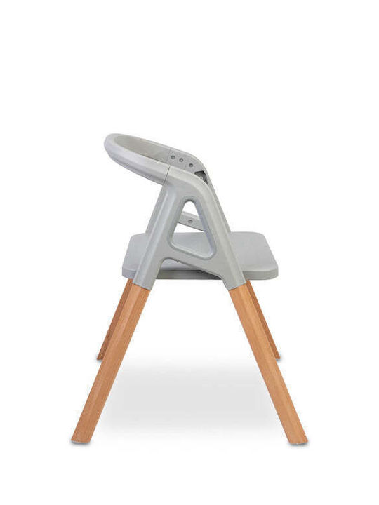 Caretero 3-in-1-Babyhochstuhl mit Höhenverstellung in Grau