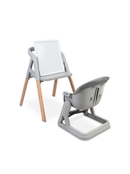 Caretero 3-in-1-Babyhochstuhl mit Höhenverstellung in Grau