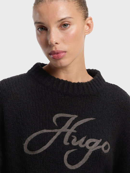 Hugo Sloguinny Women's Wool Sweater Black