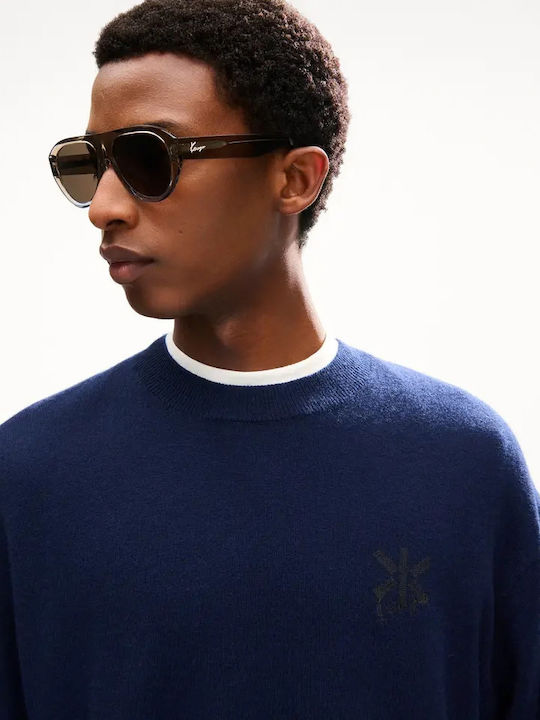 Double K Pullover Blue Black