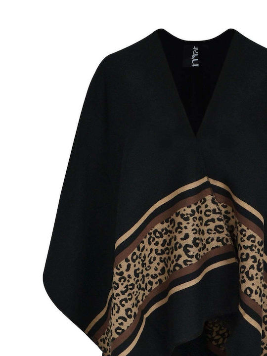 Poncho Negru pentru Femei