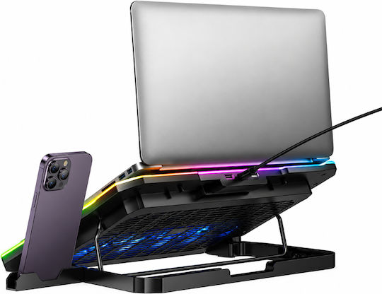 Hoco Cooling Pad για Laptop έως 17" με 2 Ανεμιστήρες και Φωτισμό DH19