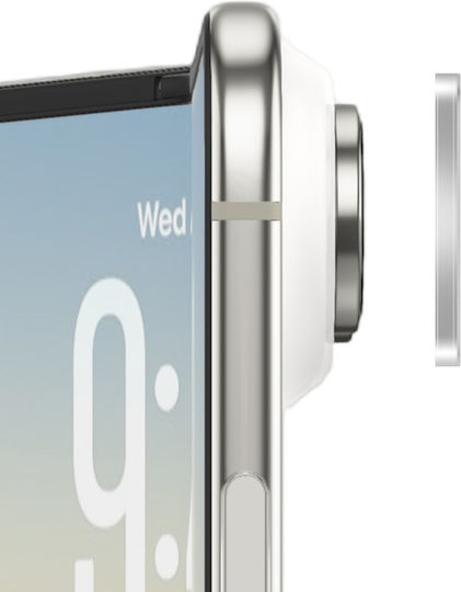 Avizar 3D Gebogener Kameraschutz Aus Gehärtetem Glas 9H Für iPhone Duo Transparent