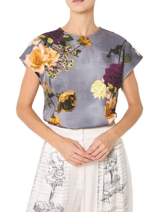Ted Baker Floral Tunic Dk-Grey