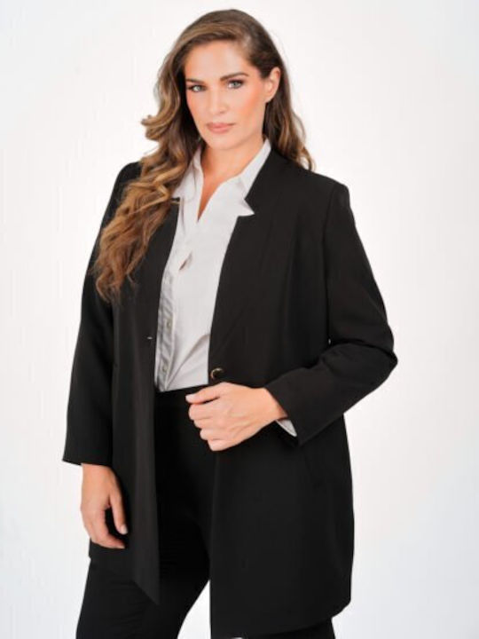Dina Sacou de Damă din Crep Negru