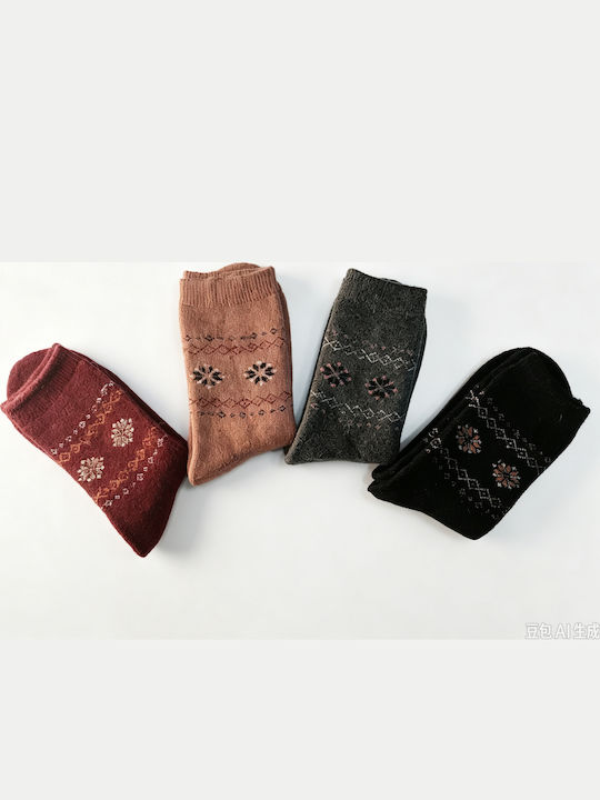 Coco&Hana Women's Multicolour Socks 4 Pack