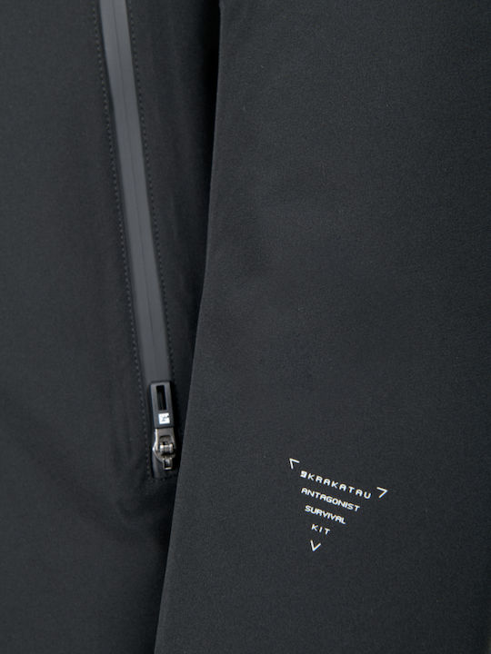 Winter Waterproof Black Parka Jacket