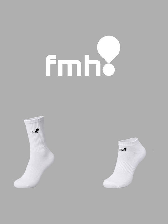 FMH Sports Sports Socks White 3 Pairs