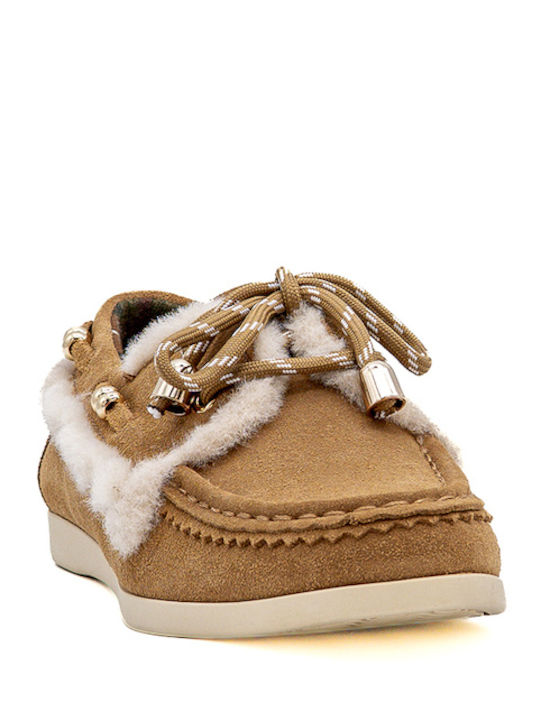Colors Of California Suede Women's Boat Shoes in Brown