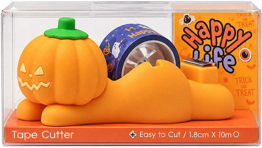 Gim Halloween Adhesive Tape Dispenser 1.8 cm X 10 m 2 Designs 1 Piece Ghost
