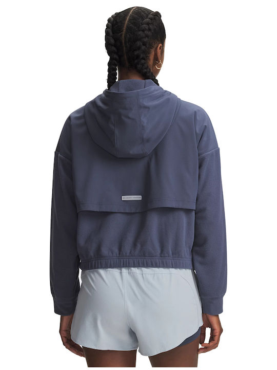 Under Armour Лилаво Суитшърт-Жилетка с Качулка