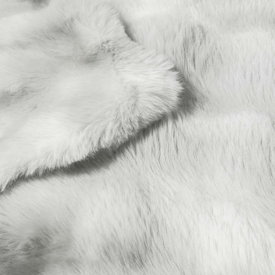 L-c Mounty Furry Sofa Blanket 125x150cm Grey