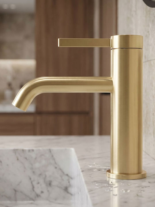 Rea Rivo Goldene Mischbatterie für Waschbecken