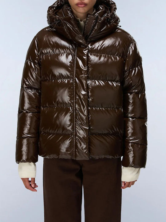 Napapijri Дамско Пухено Яке за Зима Darkbrown