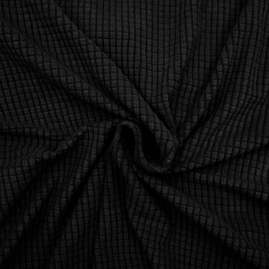 Sacha Elastischer Stuhlbezug Schwarz 50 x 45 cm